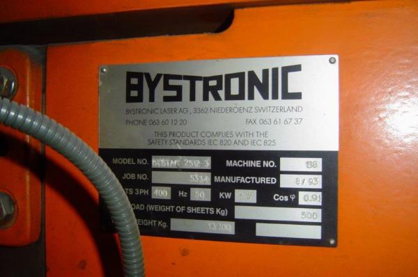 laser BYSTRONIC 2512-3
