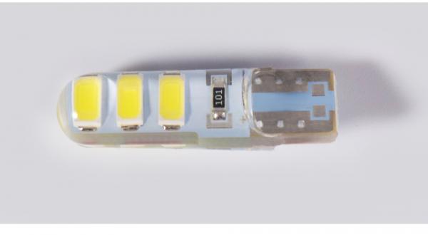 LED silikonska žarnica W5W T10 - 6 SMD 5730